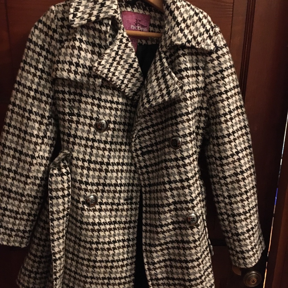 Houndstooth Peacoat